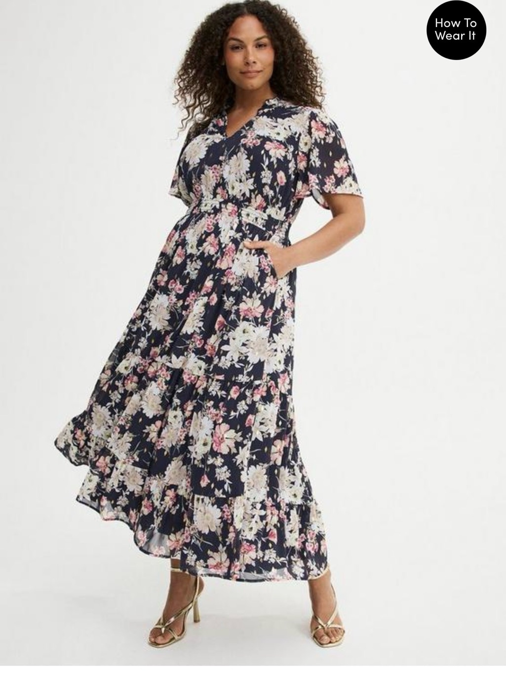 Torrid Navy Floral Maxi Dress